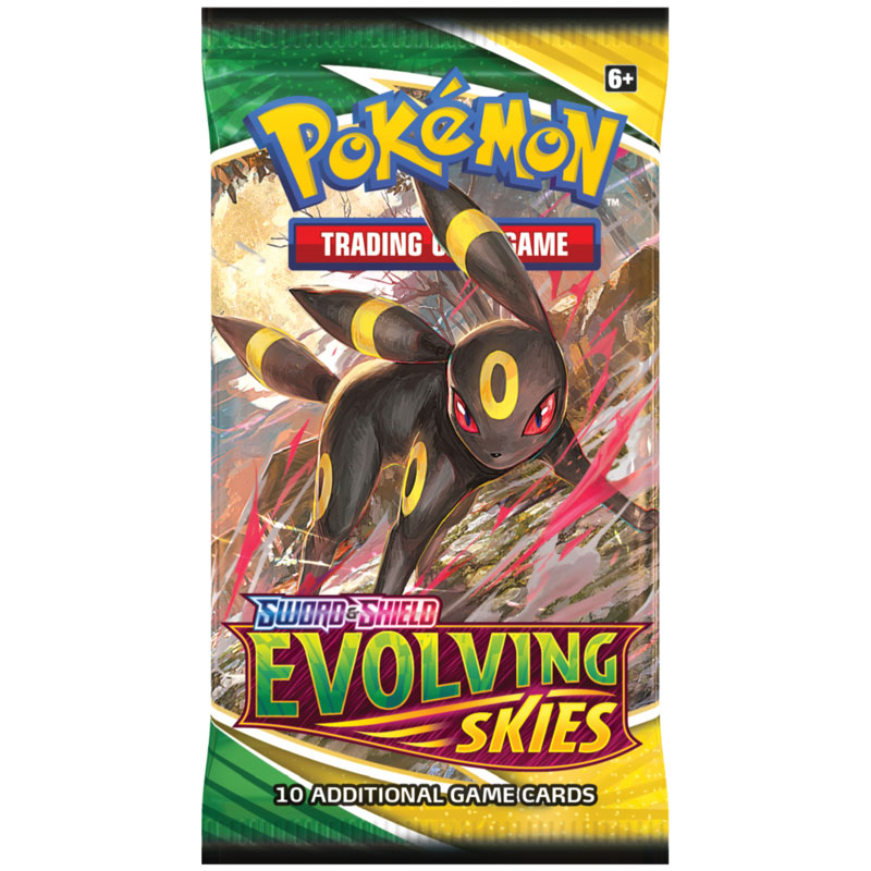 Pokemon Trading Card Game: Sword and Shield - Evolving Skies Three Booster  Packs for sale online