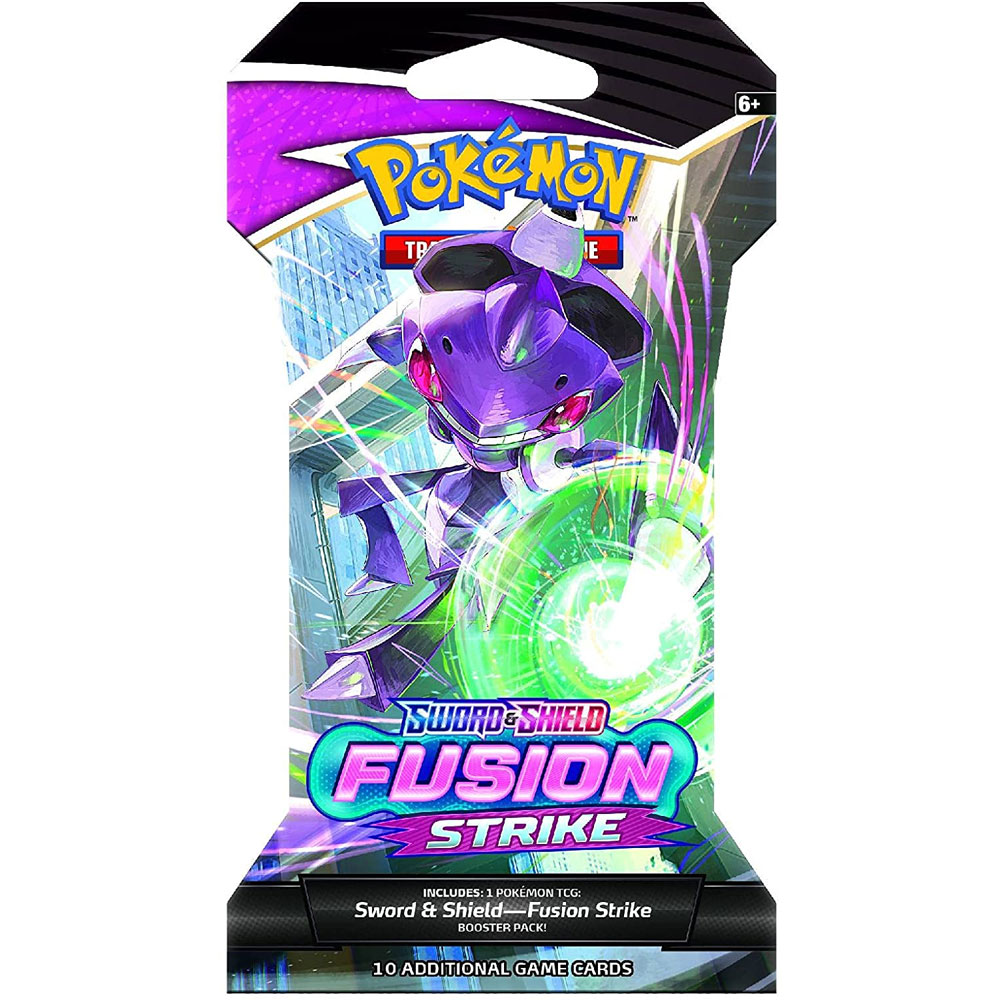 Pokemon Cards - Sword & Shield: Fusion Strike - BLISTER BOOSTER PACK (10 cards)