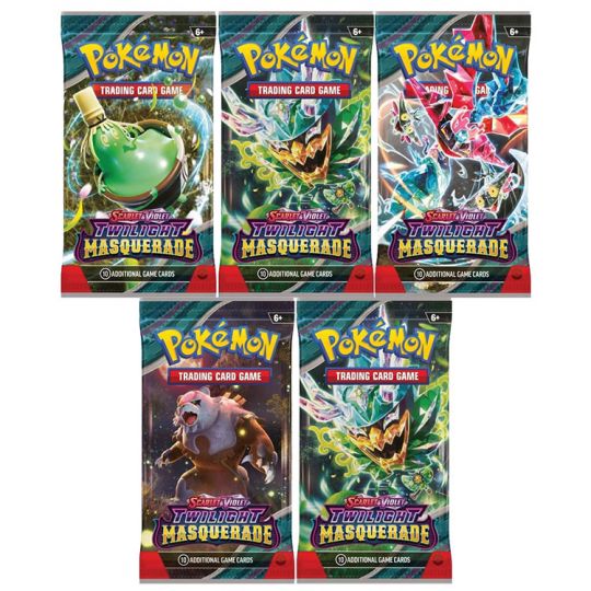 Pokemon Cards - S&V: Twilight Masquerade - BOOSTER PACKS [5