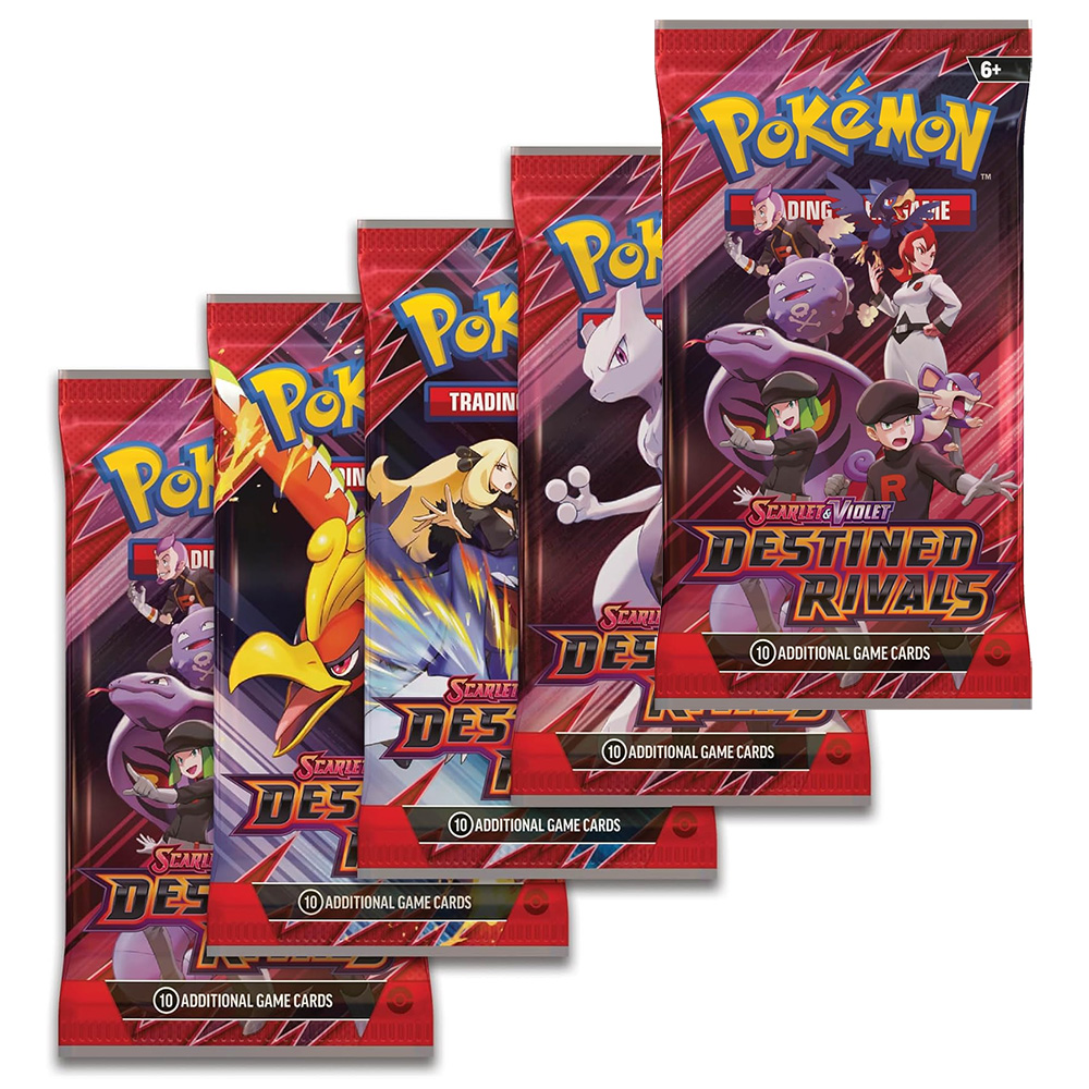 Pokemon Cards - Scarlet & Violet: Destined Rivals - BOOSTER PACKS [5 Pack Lot]