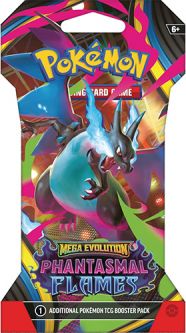Pokemon Cards - Mega Evolution Phantasmal Flames - SLEEVED BOOSTER PACK [10 Cards]