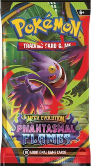 Pokemon Cards - Mega Evolution Phantasmal Flames - BOOSTER PACK [10 Cards]