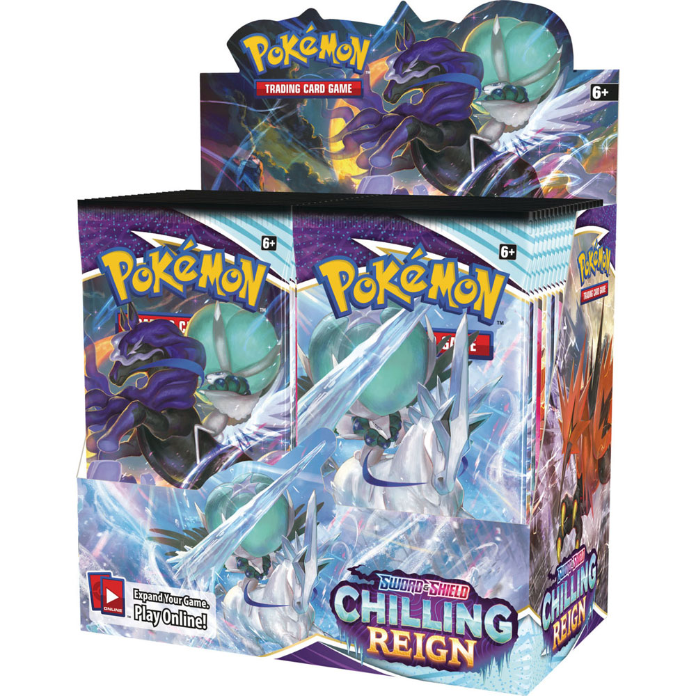 Pokemon Cards - Sword & Shield: Chilling Reign - BOOSTER BOX (36 Packs):  BBToyStore.com - Toys, Plush, Trading Cards, Action Figures & Games online  retail store shop sale
