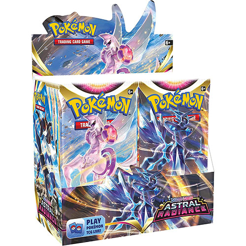 rem Haast je Disco Pokemon Cards - Sword & Shield: Astral Radiance - BOOSTER BOX (36 Packs):  BBToyStore.com - Toys, Plush, Trading Cards, Action Figures & Games online  retail store shop sale