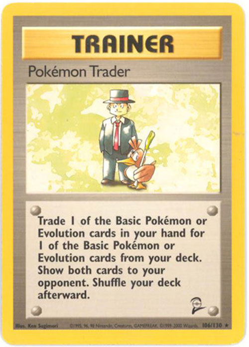Pokemon Card - Base 2 Set 106/130 - POKEMON TRADER (rare)