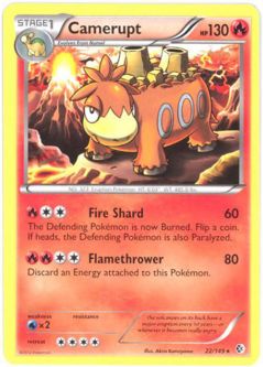 Pokemon Card - Boundaries Crossed 22/149 - CAMERUPT (rare)
