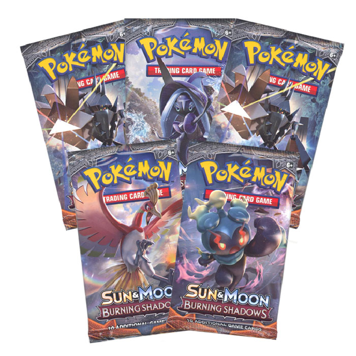 Pokemon Cards - Sun & Moon Burning Shadows - Booster Packs (5 Pack Lot)