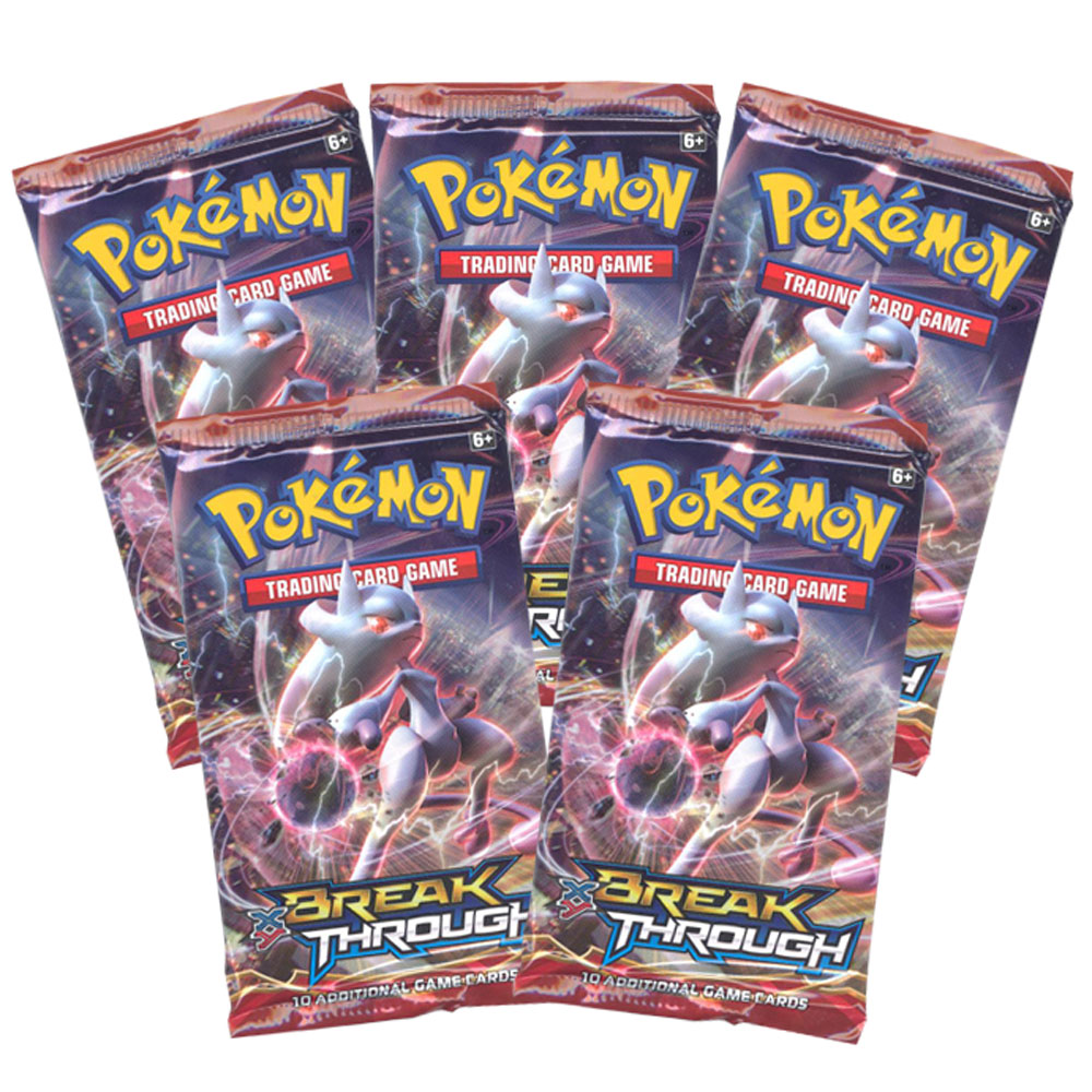Pokemon Cards - XY BREAKthrough - Booster Packs (5 Pack Lot)