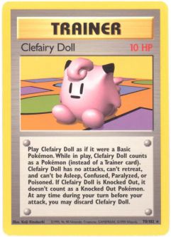 Pokemon Card - Base 70/102 - CLEFAIRY DOLL (rare)