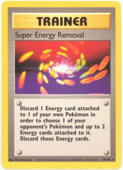 Pokemon Card - Base 79/102 - SUPER ENERGY REMOVAL (rare)