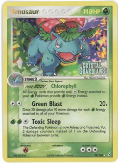 Pokemon Card - Crystal Guardians 28/100 - VENUSAUR (reverse holo)