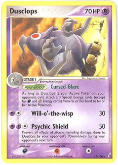 Pokemon Card - Crystal Guardians 17/100 - DUSCLOPS (rare)