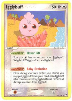 Pokemon Card - Crystal Guardians 21/100 - IGGLYBUFF (rare)