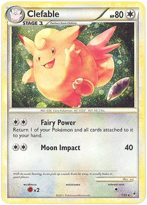 Pokemon Card - Call of Legends 1/95 - CLEFABLE (holo-foil)