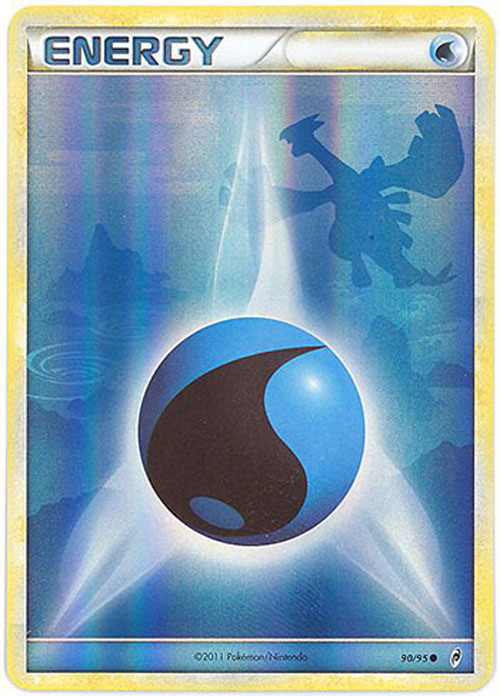 Pokemon Card - Call of Legends 90/95 - WATER ENERGY (reverse holo-foil)