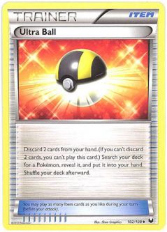 Pokemon Card - B&W: Dark Explorers 102/108 - ULTRA BALL (uncommon)