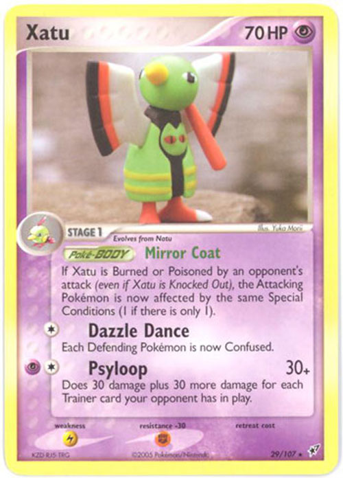 Pokemon Card - Deoxys 29/107 - XATU (rare)