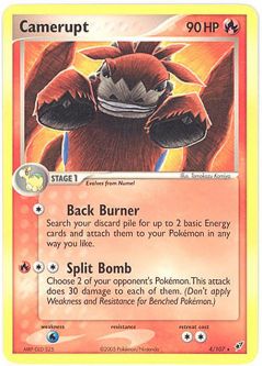 Pokemon Card - Deoxys 4/107 - CAMERUPT (rare)