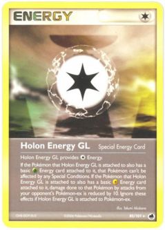 Pokemon Card - Dragon Frontiers 85/101 - HOLON ENERGY GL (rare)
