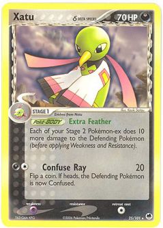 Pokemon Card - Dragon Frontiers 25/101 - XATU (rare)