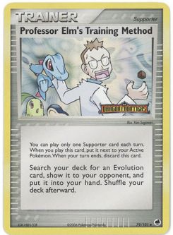 Pokemon Card - Dragon Frontiers 79/101 - PROFESSOR ELM'S TRAINING METHOD (reverse holo)