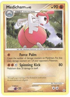 Pokemon Card - Diamond & Pearl 32/130 - MEDICHAM (rare)