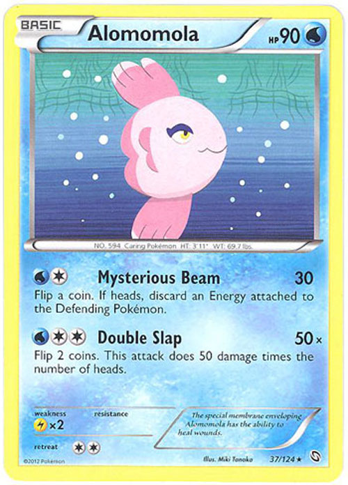 Pokemon Card - B&W: Dragons Exalted 37/124 - ALOMOMOLA (rare)