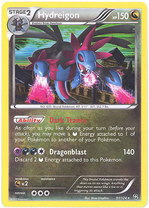 Pokemon Card - Dragons Exalted 97/124 - HYDREIGON (holo-foil)