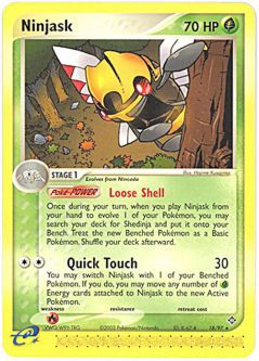 Pokemon Card - Dragon 18/97 - NINJASK (rare)