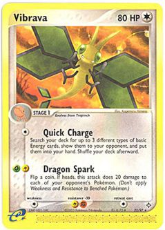 Pokemon Card - Dragon 22/97 - VIBRAVA (rare)