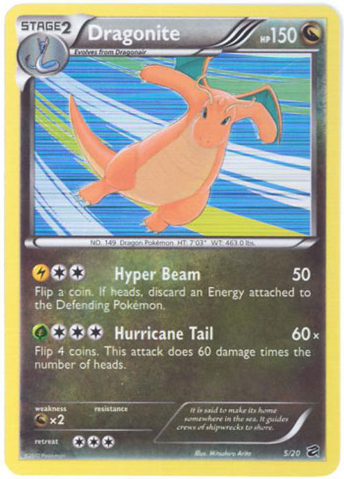 Pokemon Card - Dragon Vault 5/20 - DRAGONITE (holo-foil)