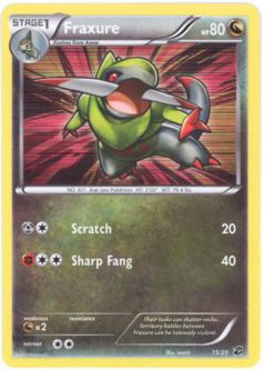 Pokemon Card - Dragon Vault 15/20 - FRAXURE (holo-foil)