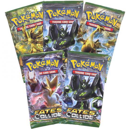 Pokemon Cards Xy Fates Collide Booster Packs 5 Pack Lot