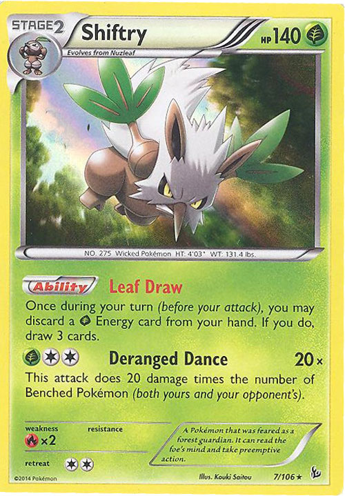 【超ポイント祭?期間限定】 Card Pokemon - (holo-foil SHIFTRY - 7/106 Flashfire XY: マジック：ザ・ギャザリング