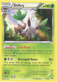 Pokemon Card - XY: Flashfire 7/106 - SHIFTRY (holo-foil)