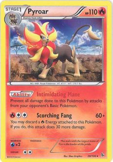 Pokemon Card - XY Flashfire 20/106 - PYROAR (holo-foil)