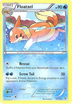 Pokemon Card - XY Flashfire 29/106 - FLOATZEL (rare)
