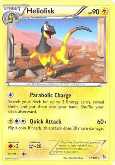 Pokemon Card - XY Flashfire 37/106 - HELIOLISK (rare)