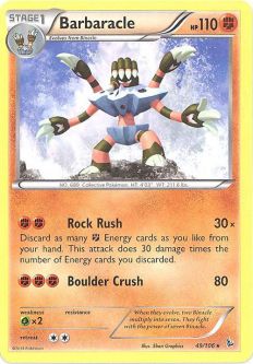 Pokemon Card - XY Flashfire 49/106 - BARBARACLE (rare)