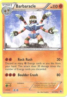 Pokemon Card - XY: Flashfire 49/106 - BARBARACLE (rare)