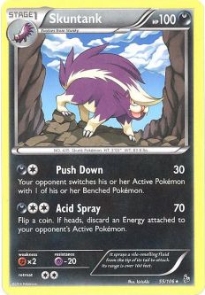 Pokemon Card - XY Flashfire 55/106 - SKUNTANK (rare)