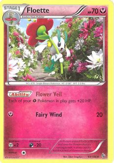 Pokemon Card - XY Flashfire 64/106 - FLOETTE (rare)