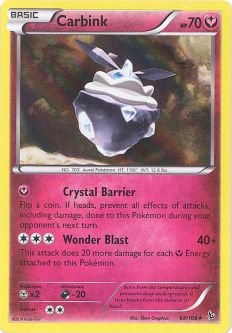 Pokemon Card - XY: Flashfire 68/106 - CARBINK (holo-foil)