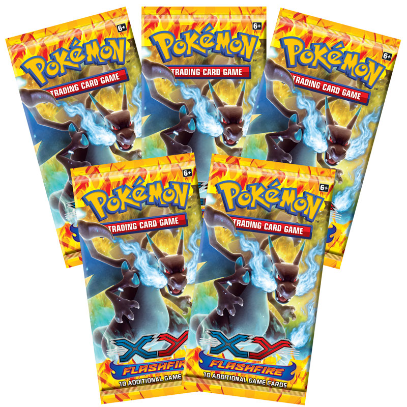 Pokemon Cards - XY Flashfire - Booster Packs (5 Pack Lot)