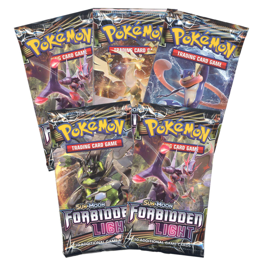 Pokemon Cards - Sun & Moon Forbidden Light - Booster Packs (5 Pack Lot)