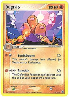 Pokemon Card - Fire Red & Leaf Green 22/112 - DUGTRIO (rare)