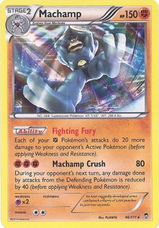 Pokemon Card - XY Furious Fists 46/111 - MACHAMP (holo-foil)