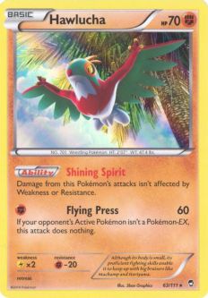 Pokemon Card - XY Furious Fists 63/111 - HAWLUCHA (holo-foil)