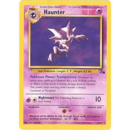 Pokemon Card - Fossil 21/62 - HAUNTER (rare)