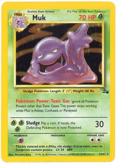 Pokemon Card - Fossil 13/62 - MUK (holo-foil)
